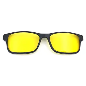 5 in 1High Quality Stylish TR90 Magnetic Frame clip on Sunglasses