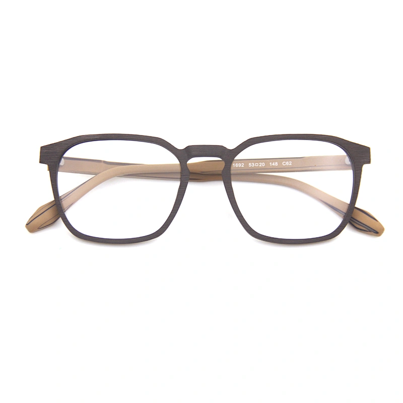 fashion design China Wholesale Wood Grain Acetate Eyeglasses stock