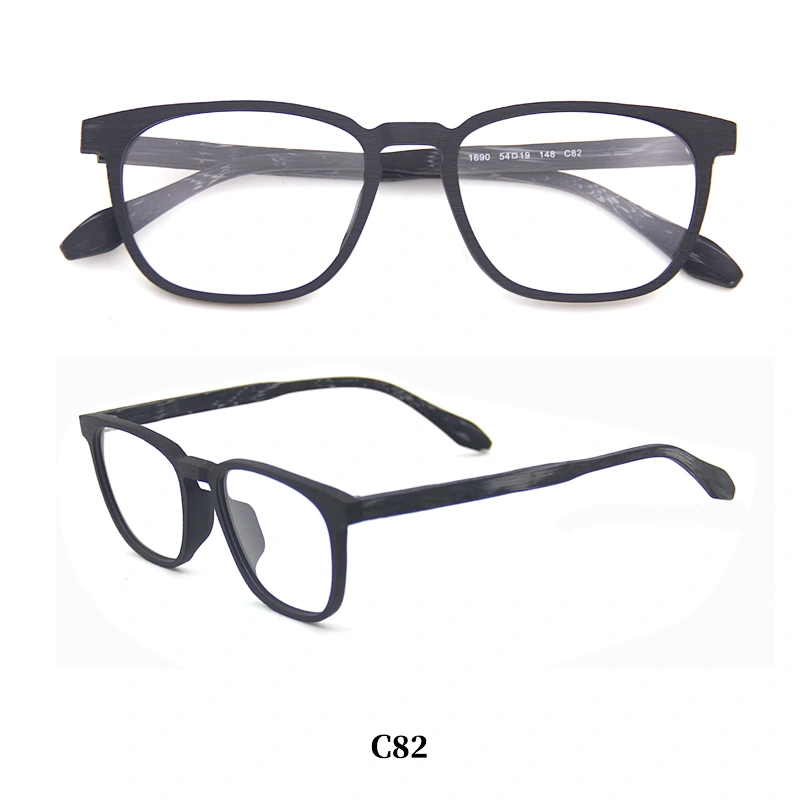 Factory made man woman classic wooden optical acetate glasses eyewear frame