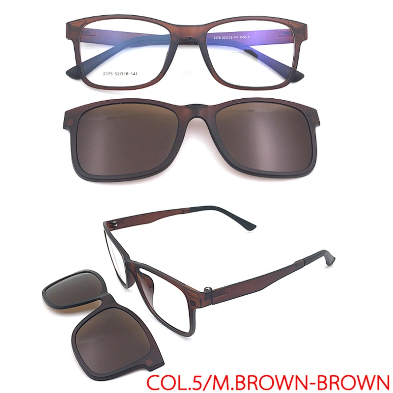 Glasses Executive Optical Titanium Frame Woman Aluminium  Clip On Sunglasses