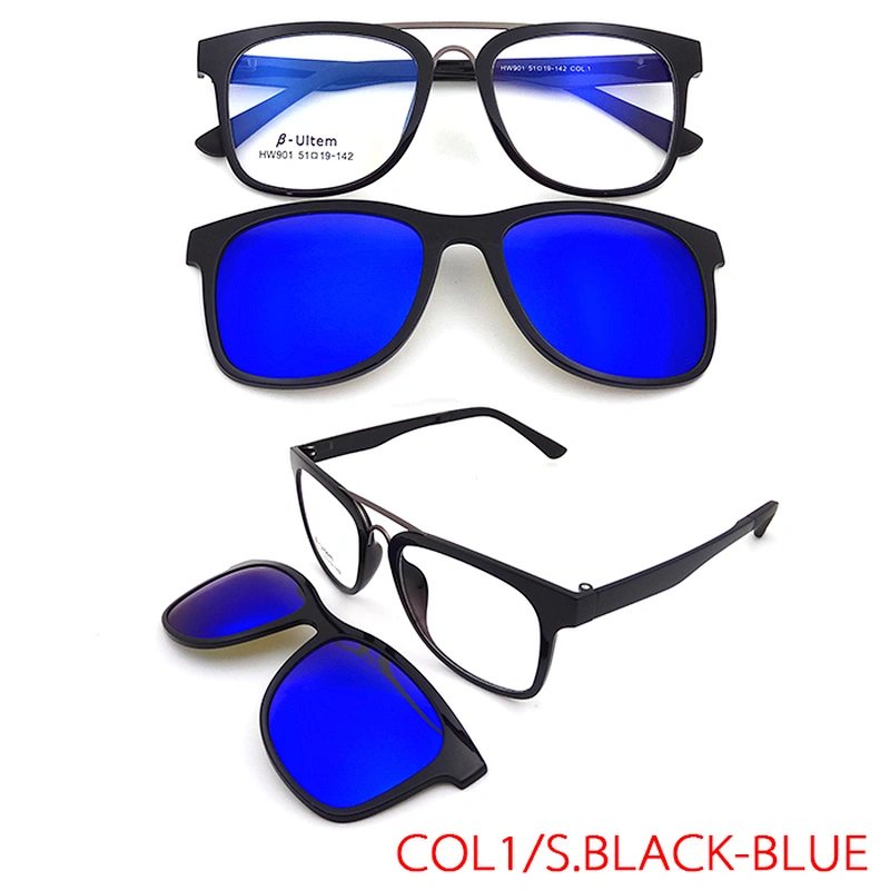 top quality ready stock new design ultem optical eyewear frame clip on glasses