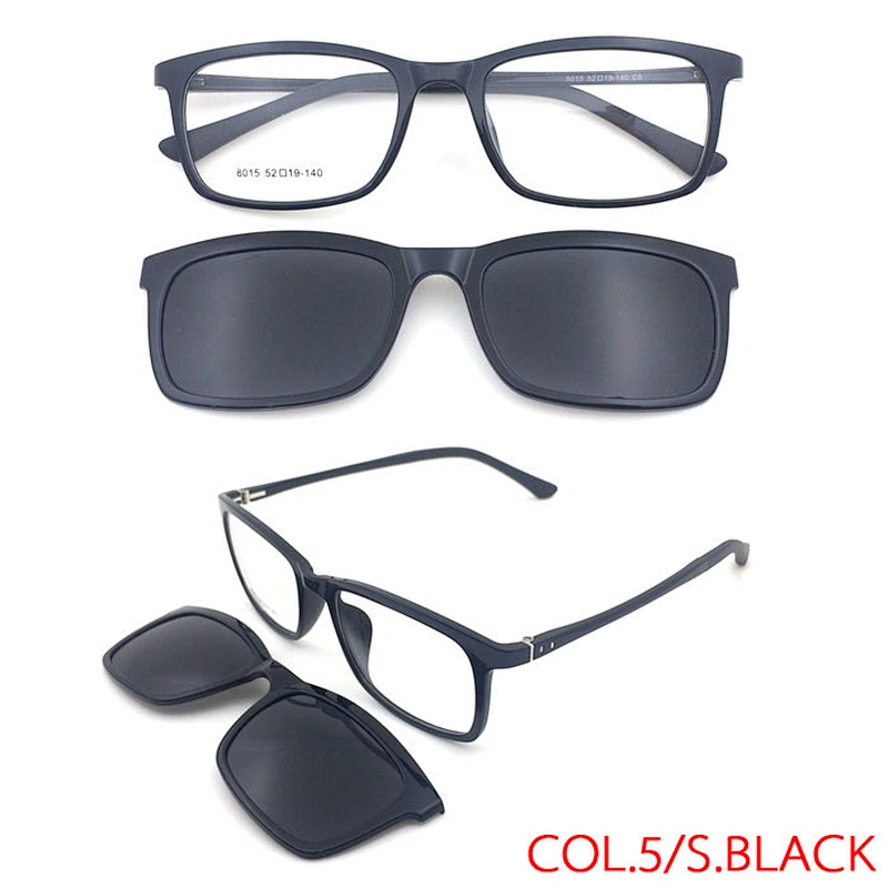 hot sale new model clip on optical frame sunglasses with TAC magnetic