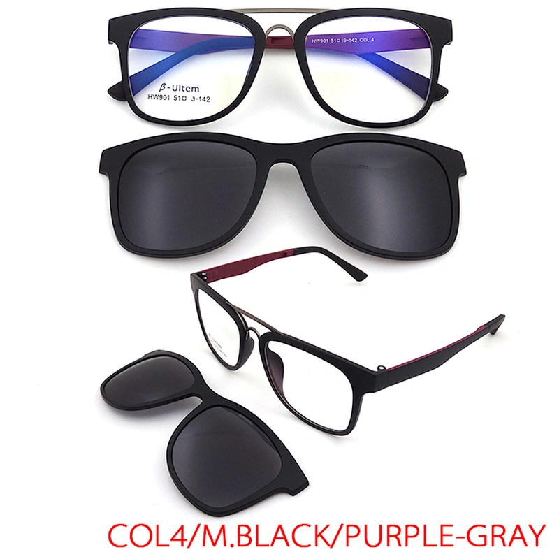 top quality ready stock new design ultem optical eyewear frame clip on glasses