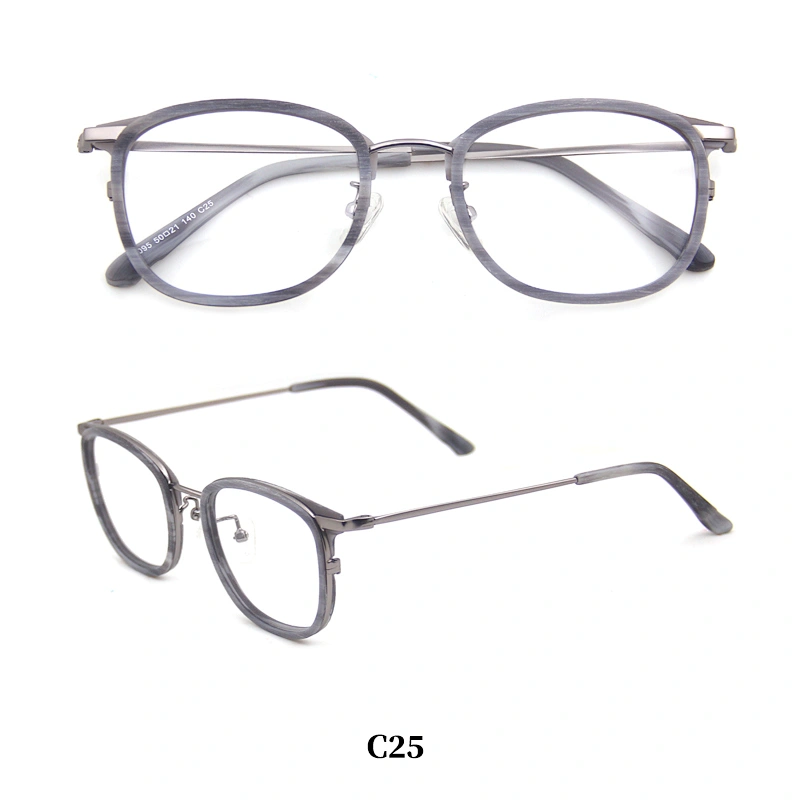 China wholesale wood Acetate optical reading glasses eyewear frame