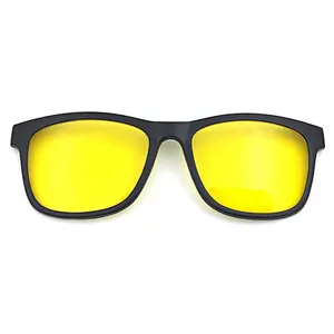 new design tr90 clip-on eyewear clip on optical frame with TAC polarized