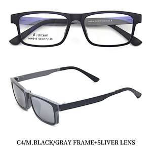 low price high quality ultem clip on glasses magnetic optical eyewear fo men