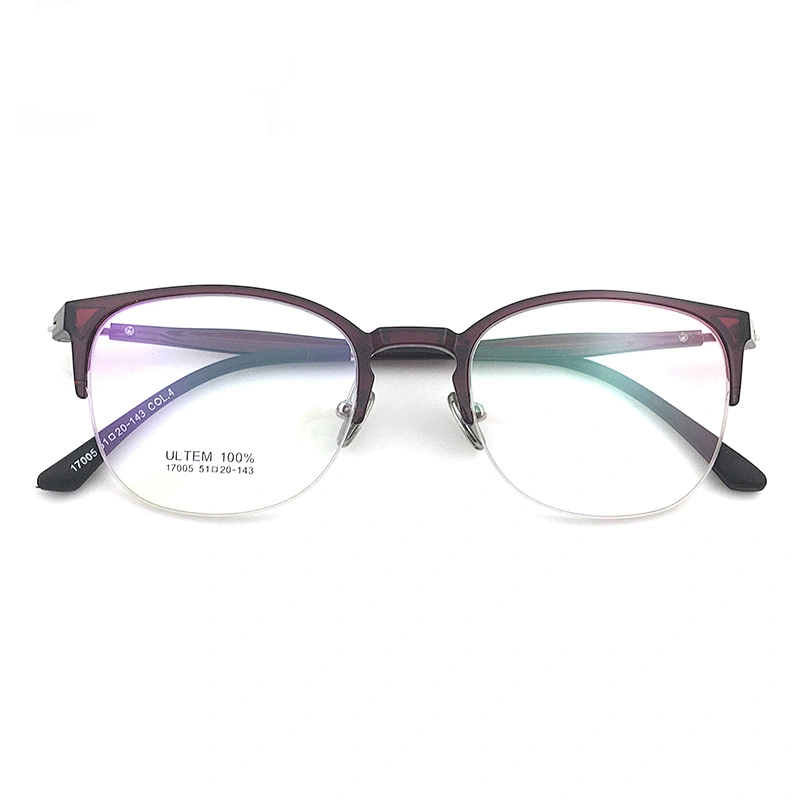 Light Wholesale Tr100 Plastic Men's ultem Colorful Optical Eyeglasses Frame