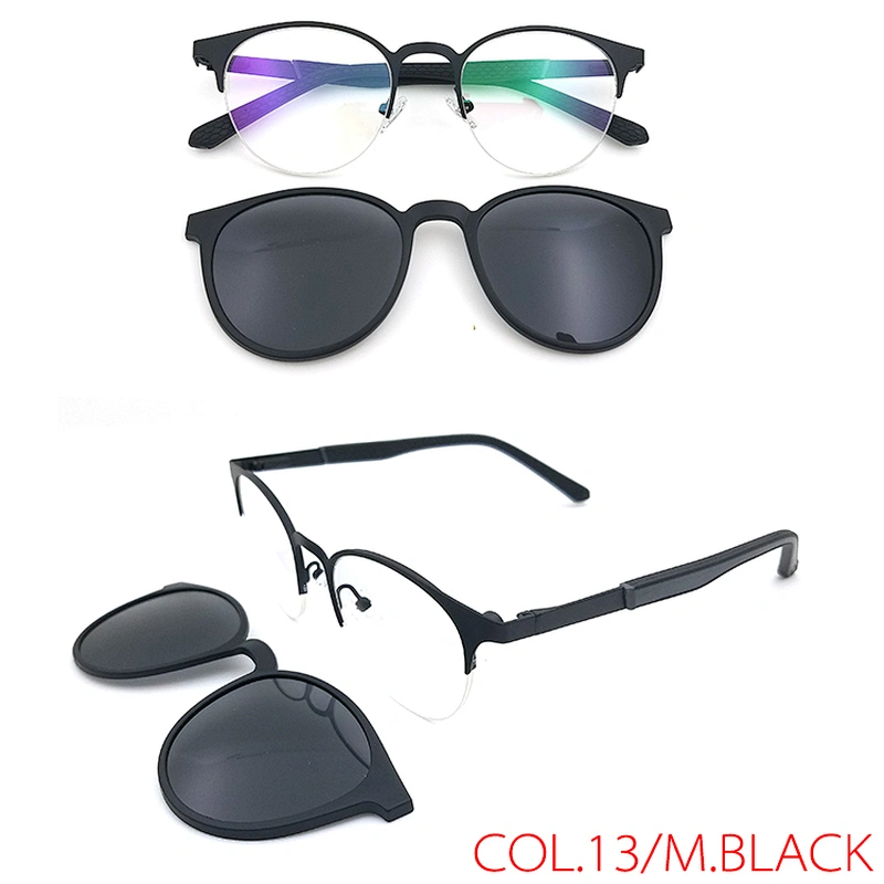 new design high quality optical eyewear frames metal clip on eyeglasses