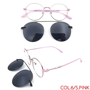 Clip-on Frame Uv400 Polarized Spring Light Nose Metal Clip On Glasses