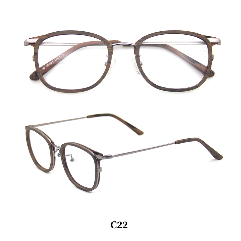 China wholesale wood Acetate optical reading glasses eyewear frame