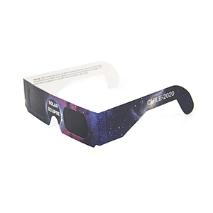 custom high quality CE ISO tested 3d paper solar eclipse viewing filter glasses wholesale