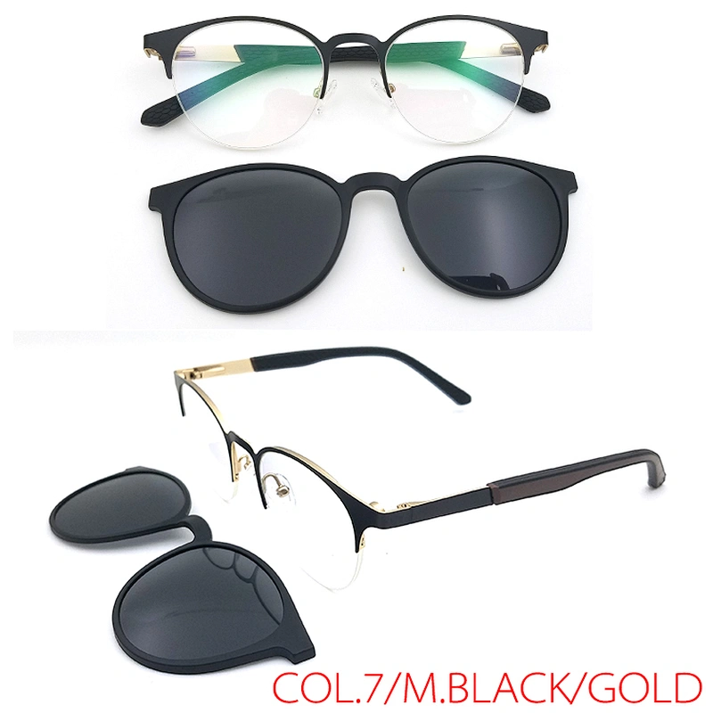 new design high quality optical eyewear frames metal clip on eyeglasses