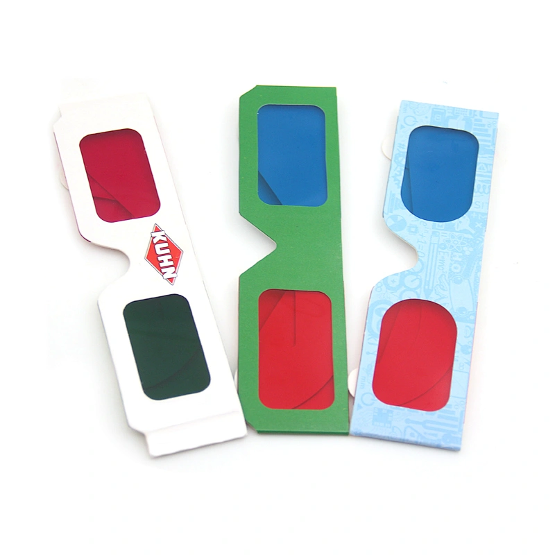 high quality cheap price Custom Paper Anaglyph 3D Red Blue Glasses