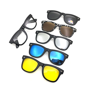 new model made in china high quality TR90 magnetic clip on eyewear