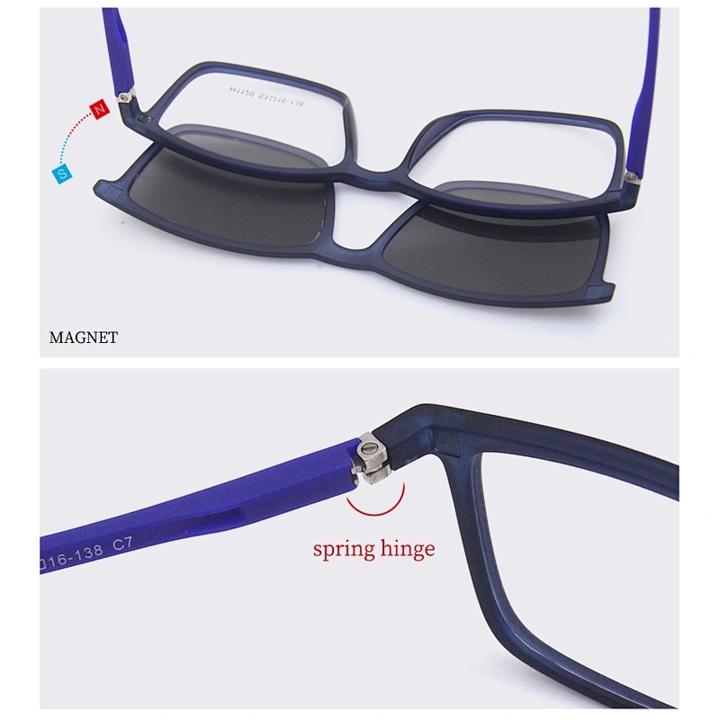 2019 hot selling  tr90 eyewear frame polarized clip on glasses for aliexpress