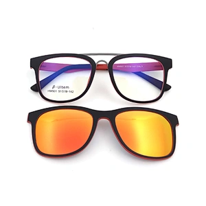 high quality new design ultem eyewear clip on optical glasses  with magnetic