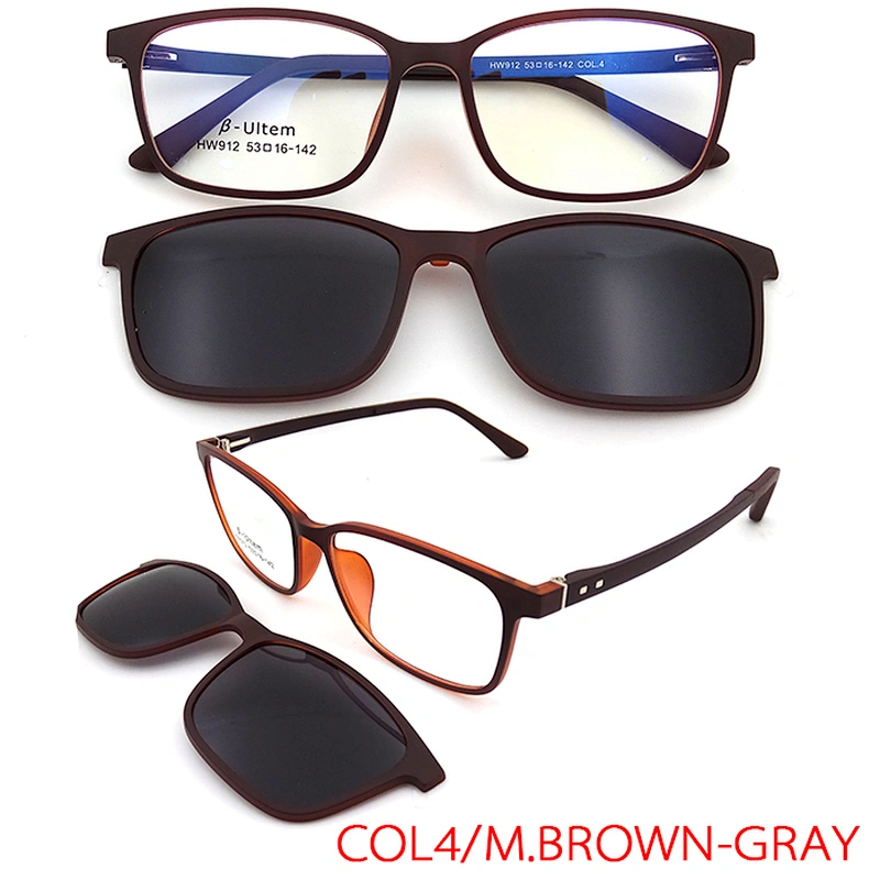 high quality ready stock soft ultem tr90 optical frame clip on sunglasses