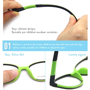 Baby Children's Fashion Soft Sport Silicone memory Glasses eyeglasses frame