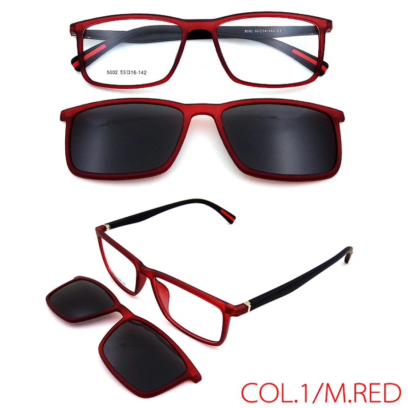 good quality tac polarized lens tr90 magnetic optical clip on sunglasses