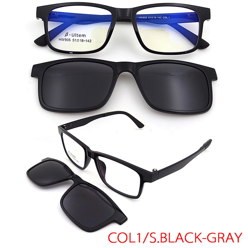 ultem optical eyeglasses frame csutomer logo wholesale clip on sunglasses