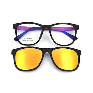 new design ultem clip on optical glasses with polarized for night driver