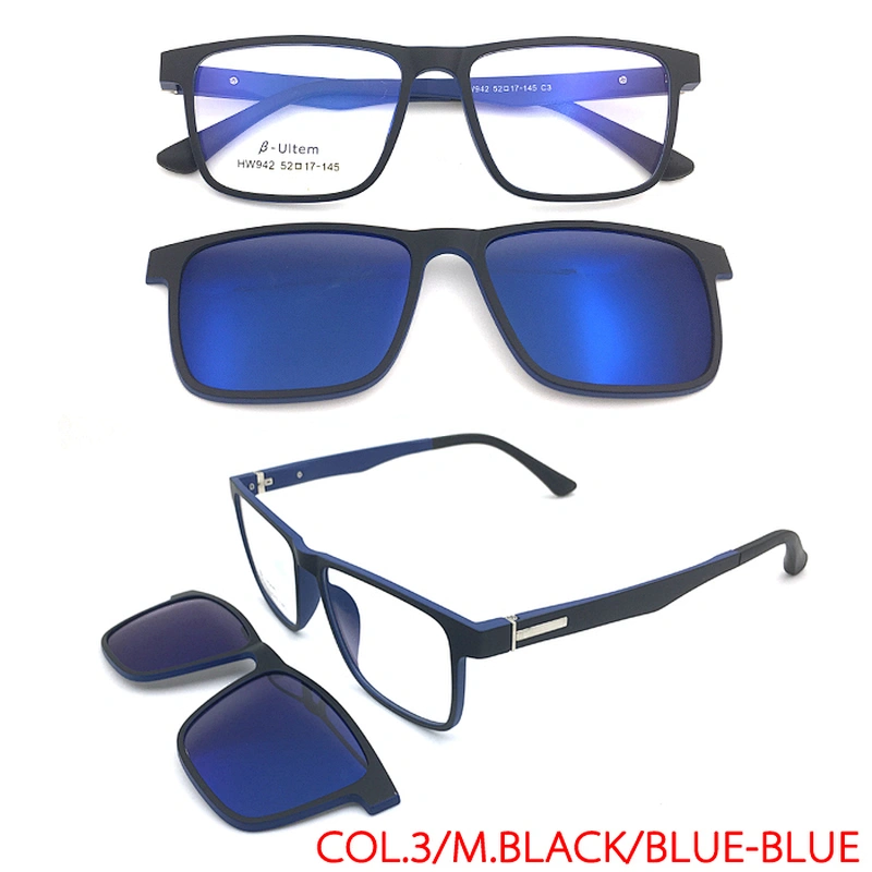 new design UTLEM clip on sunglasses magnet clip on optical frame