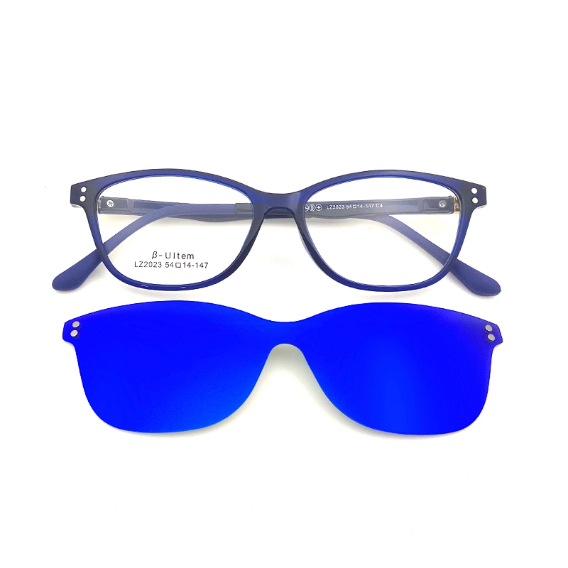 new arrived good model clip on frame eye glasses ready frames wholesale