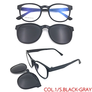 high quality ready clip on eyeglasses magnetic clip-on glasses frame