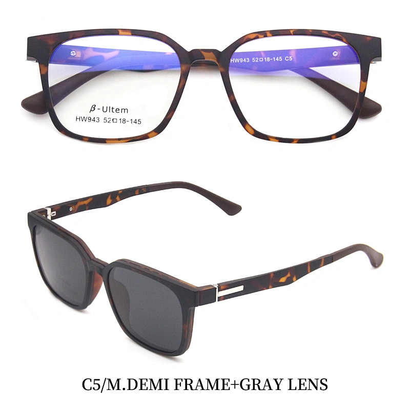 high quality hot sale utlem optical spring clip on eyeglasses wholesale