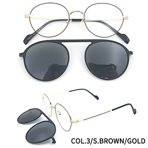 high quality ready optical eyewear frame Polarized metal clip on eyeglasses