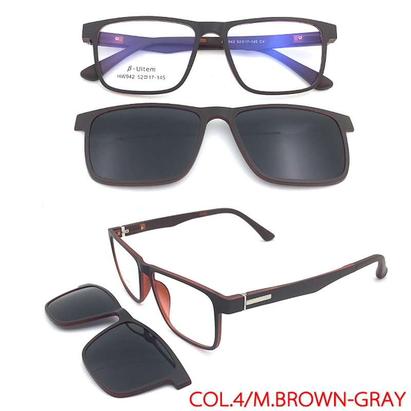 new design UTLEM clip on sunglasses magnet clip on optical frame