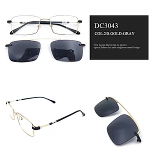 hot selling new italy design optical metal clip on eyeglasses ready stock