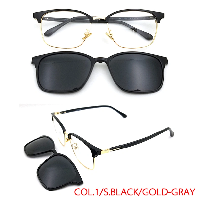 italy design magnetic optical frame with TAC lens sunglasses