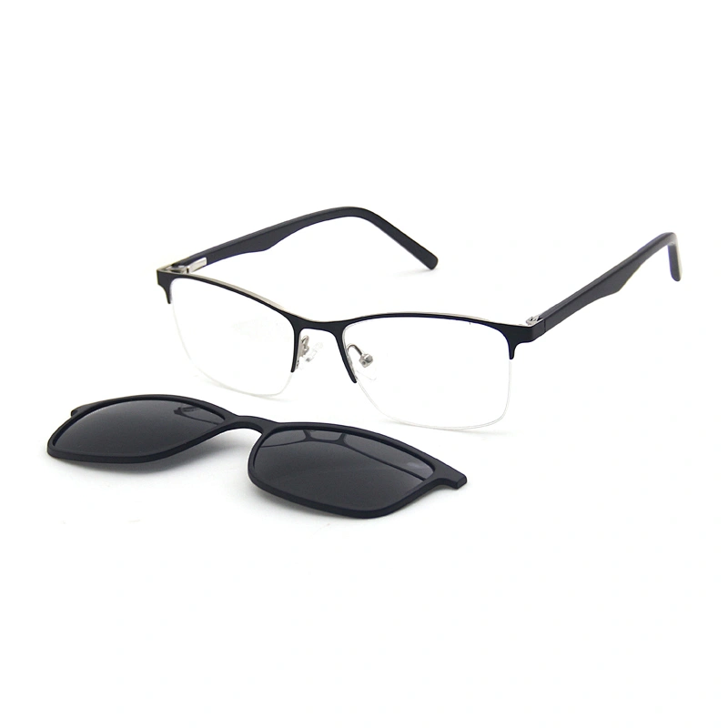 new model tr90 cover eyewear optical frame metal clip on glasses ready