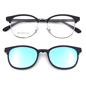 new design metal ultem clip on glasses eyeglasses sunglasses ready stock