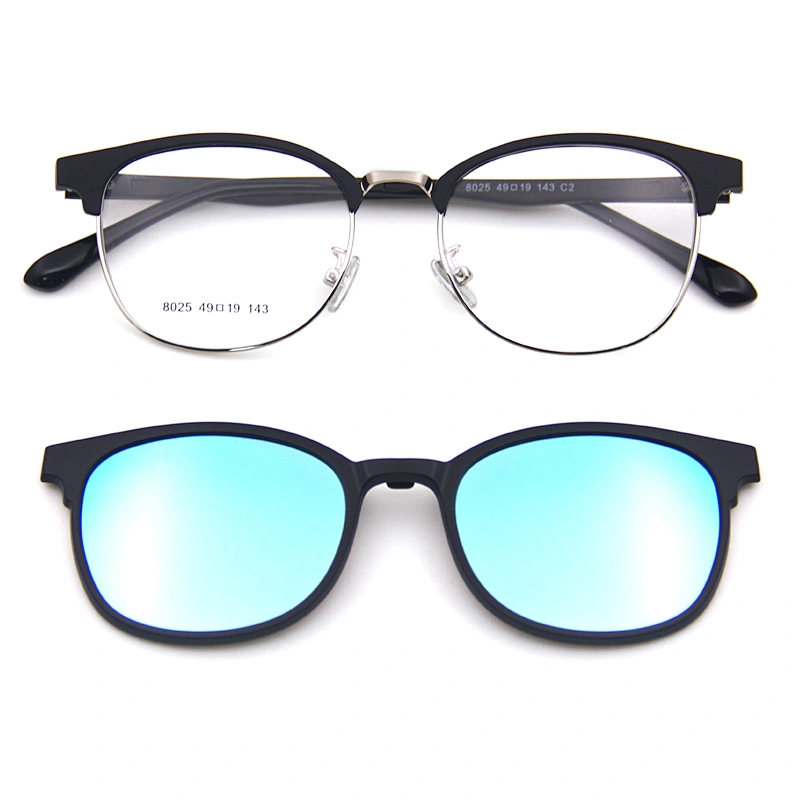 new design metal ultem clip on glasses eyeglasses sunglasses ready stock