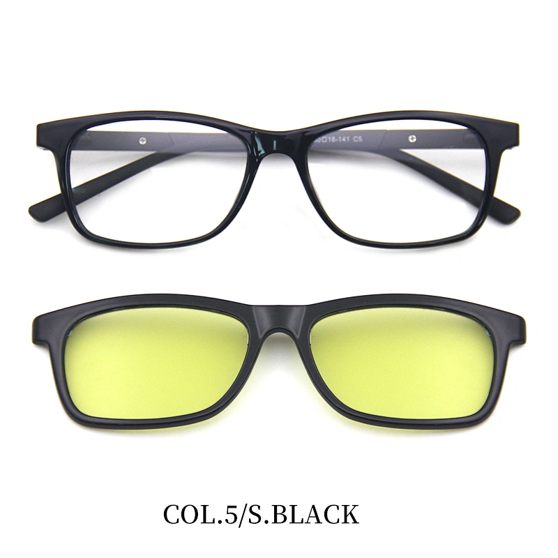 custom logo clip on tr90 optical frame clip-on sunglasses with polarized