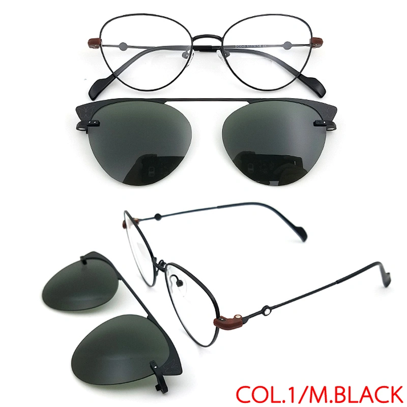 latest lady women design sultem magnet tac cover clip on glasses
