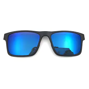new arrived good model clip on sunglasses glasses with TAC lens magnet eyewear