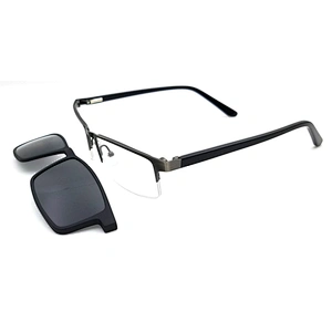 high quality new design big size optical frame Clip on Sunglasses ready