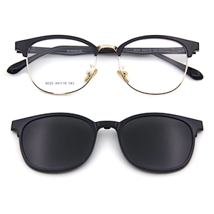 new design metal ultem clip on glasses eyeglasses sunglasses ready stock