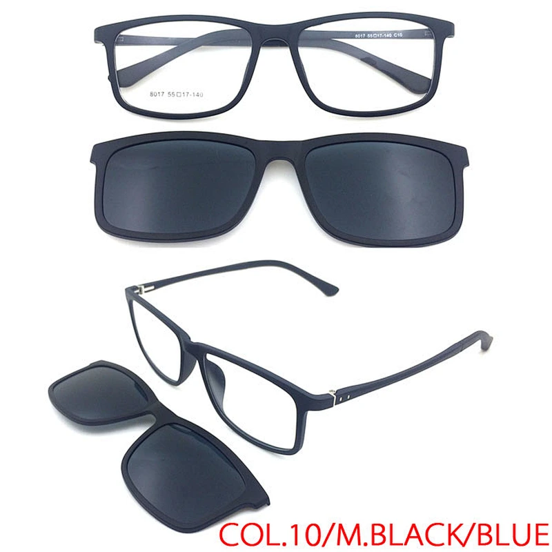 fashion colorful TAC polarized magnet ultem clip on sunglasses eyewear