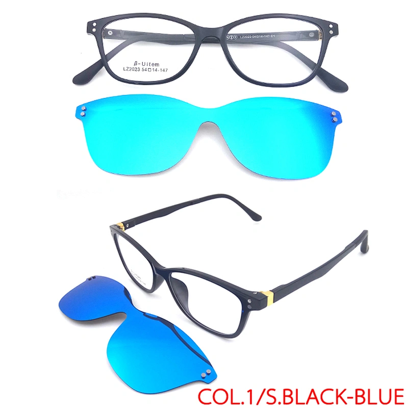 new arrived good model clip on frame eye glasses ready frames wholesale