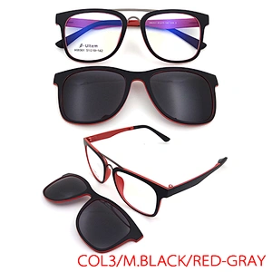 top quality ready stock new design ultem optical eyewear frame clip on glasses