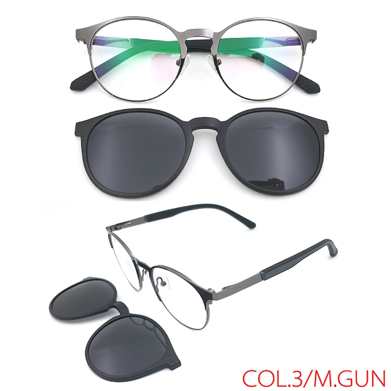 hot selling strong tac polarized laser model metal clip on sunglasses