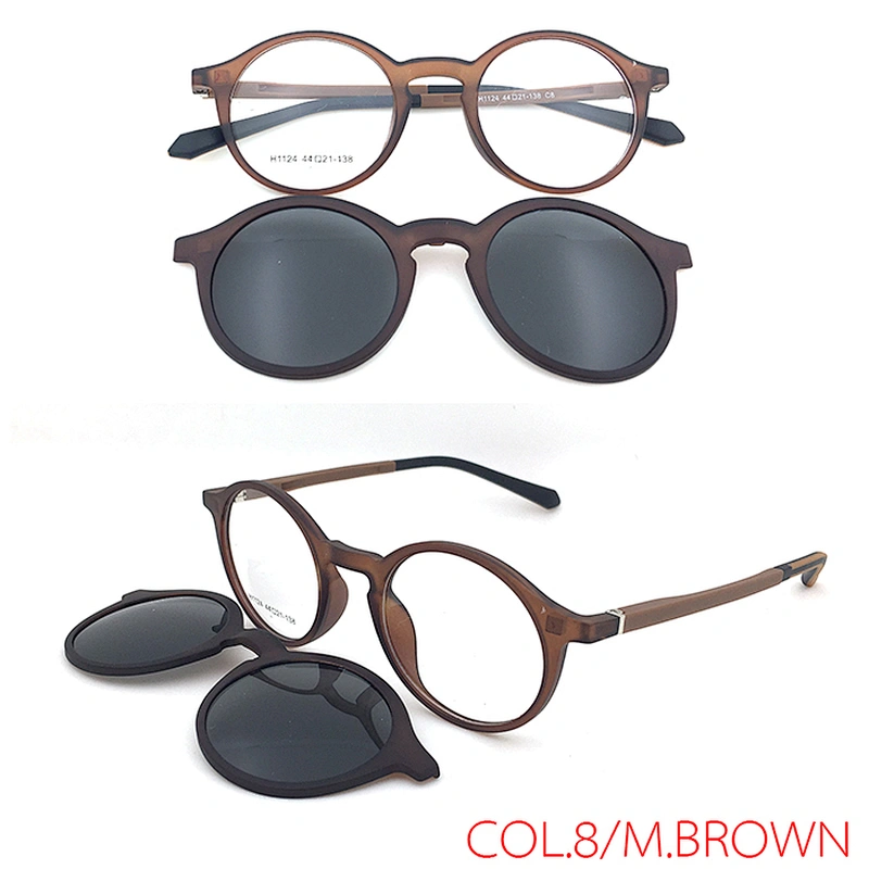 high quality hot sale TR90 magnet eyewear clip on sunglasses with polarized