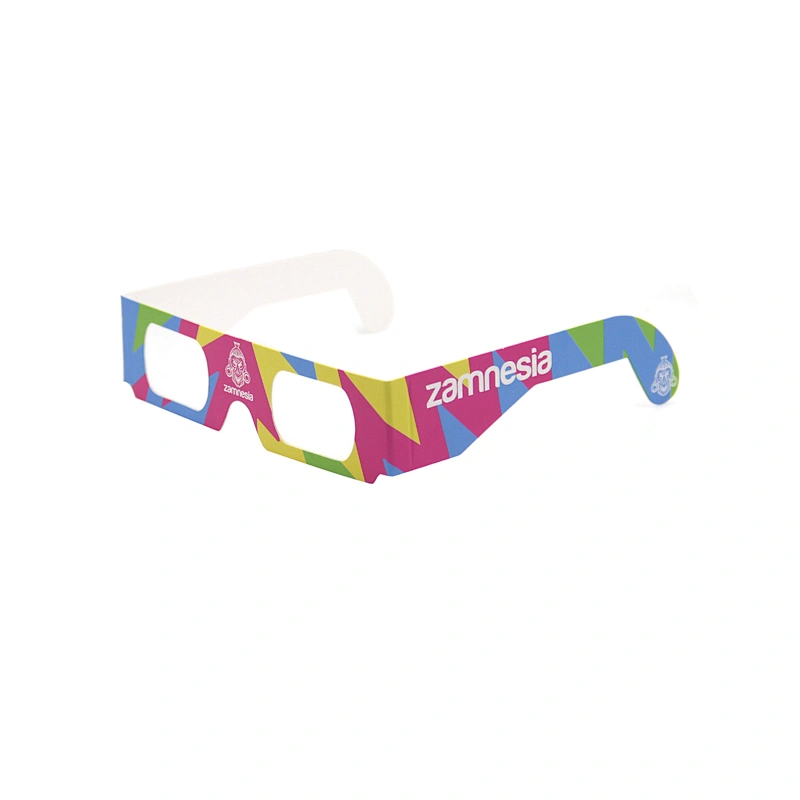 2019 Promotion Wholesale Custom Printing Firework Diffraction Paper Glasses