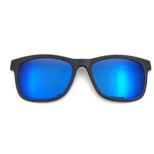 2020 new design hot selling 5 clips tr90 clip on eyewear frame with polarized