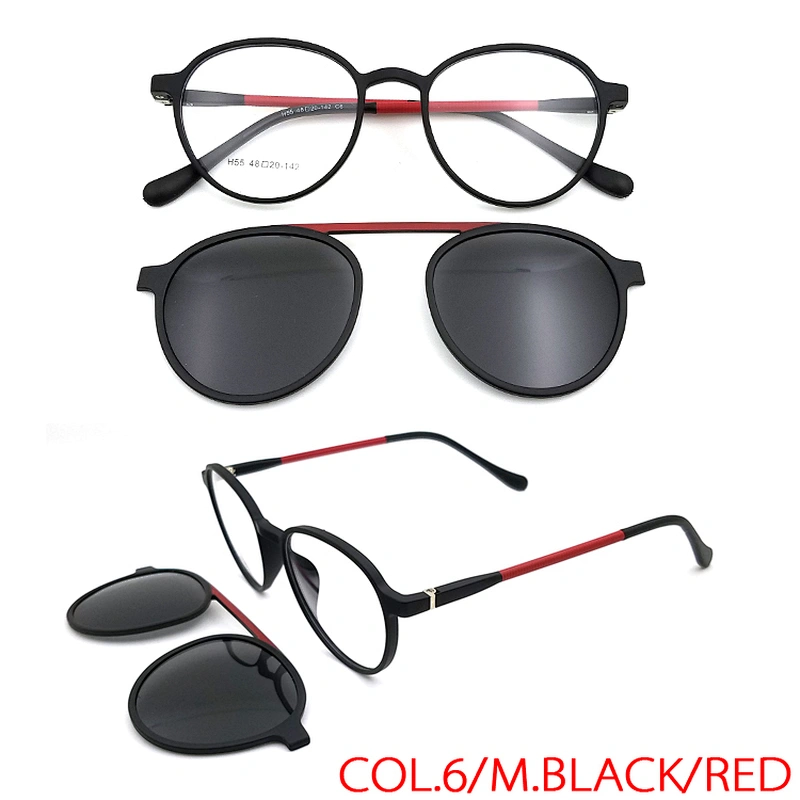hot sale high quality ready spot magnetic soft tr90 optical clip on glasses