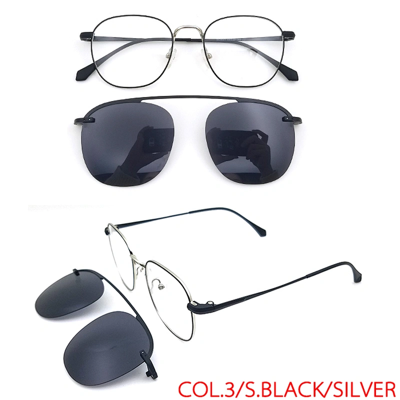 high quality ready stock glasses frames clip on sunglasses with magnetic